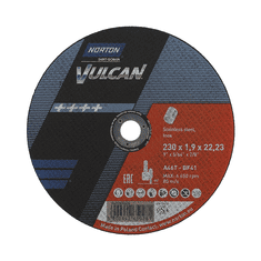 Norton VULCAN DISK za neželezne kovine 230 x 1,9 x 22,2 mm - 50/kos vreča + varilni tulci