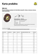 KLINGSPOR OKROGLI LIST SM611 150 mm x 50 mm gr. 60