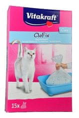 Vitakraft nadomestne toaletne vrečke za mačke CloFix 15 kosov