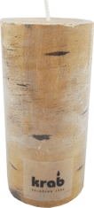 Cilinder za sveče breza 60x120 mm - rustikalno