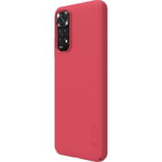 Nillkin super frosted shield utrjen ovitek + stojalo za xiaomi redmi note 11s / note 11 rdeč