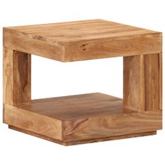 Vidaxl Kavna mizica, 45x45x40 cm, masivni akacijev les