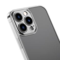 BASEUS ovitek iz matiranega stekla za iphone 13 pro togo ohišje z okvirjem iz gela transparentno (arws000702)