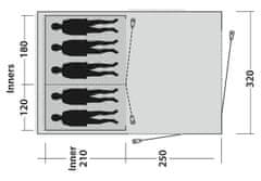 Outwell Odessa šotor za 5 oseb, siv