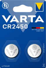 Varta CR 2450 2-pack 6450101402 litijeva baterija, 2 kosa