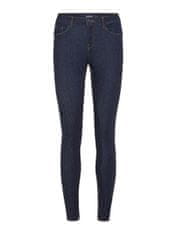 Vero Moda Ženske kavbojke VMSEVEN Skinny fit 10183948 Dark Blue Denim (Velikost XS/30)