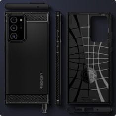 slomart spigen robusten oklep galaxy note 20 ultra mat črna