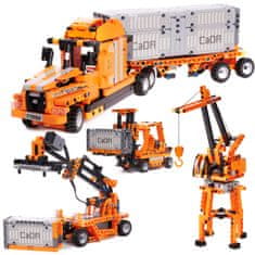 Ikonka CADA Bricks Transporter C71002W 10in1 634el.