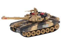 Ikonka RC Big War Tank 9995 velik 2,4 GHz pesek