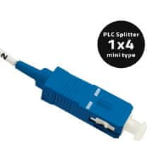 Qoltec qoltec plc razdelilnik 1x4 | sc/pc - sc/pc | g.657a | enomodni | 0,9 mm