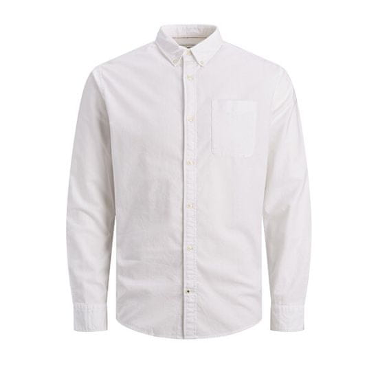 Jack&Jones Plus Moška srajca JJEOXFORD Slim Fit 12190444 White PLUS SIZE