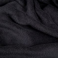 tectake Poliestrska odeja 150 × 200 cm Črna