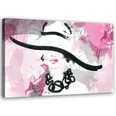 shumee Slika na platnu, Ženska v glamuroznem klobuku - 100x70