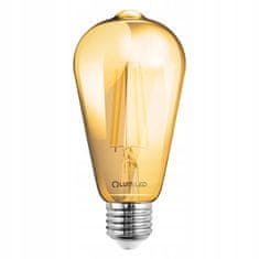 LUMILED 6x LED žarnica E27 ST64 6W = 50W 660lm 2200K Toplo bela 360° Filament Edison