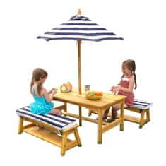 KidKraft Otroška vrtna miza Bench Set 00106