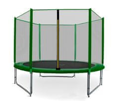 Aga Sport Pro Trampolin 250 cm Temno Zelena + zaščitna mreža