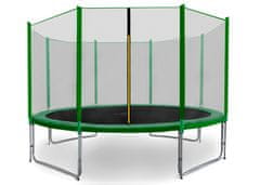 Aga Sport Pro Trampolin 335 cm Temno Zelena + zaščitna mreža