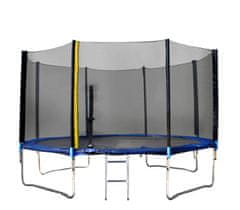 Linder Exclusiv Trampolin XXL 430 cm + zaščitna mreža + lestev + pokrivna ponjava