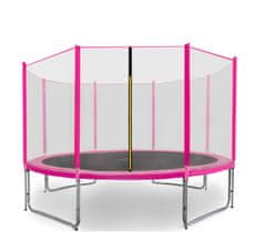 Aga Sport Pro Trampolin 366 cm Pink + zaščitna mreža