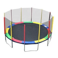 Legoni Trampolin 500 cm Four Colour + zaščitna mreža