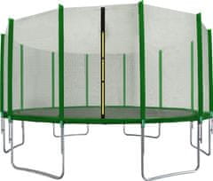 aGa SPORT TOP Trampolin 500 cm Temno Zelena + zaščitna mreža