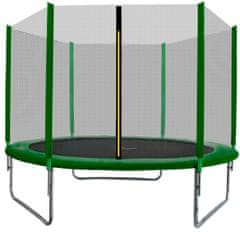 aGa SPORT TOP Trampolin 220 cm Temno Zelena + zaščitna mreža