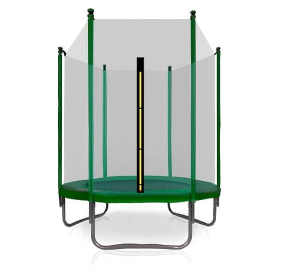 aGa SPORT TOP Trampolin 150 cm Temno zelena + zaščitna mreža