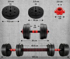 Tresko Nastavljive uteži 15 kg