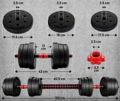 Tresko Nastavljive uteži 20 kg