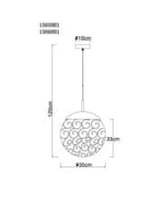 Globo Viseča svetilka Globo FITZ 15659H1