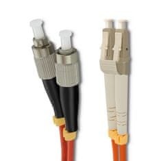 Qoltec povezovalni kabel iz optičnih vlaken lc/upc - fc/upc | multimode | 50/125 | om2 | duplex | 1m