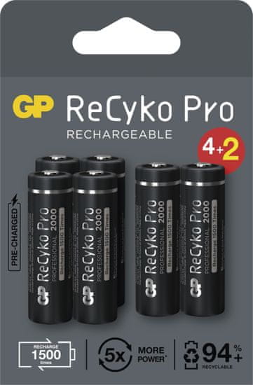 GP ReCyko Pro Professional baterija za polnjenje AA (HR6)