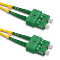 Qoltec qoltec patchcord optično vlakno sc/apc - sc/apc | singlemode | 9/125 | g652d | duplex | 50m