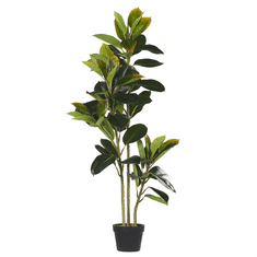 Beliani Umetna lončnica 134 cm FICUS ELASTICA