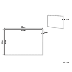 Beliani Slika na platnu večbarvna 93 x 63 cm FORNEA