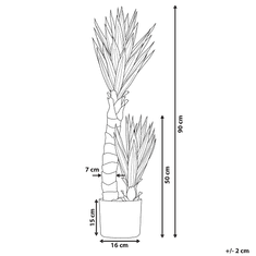 Beliani Umetna rastlina v loncu 90 cm YUCCA