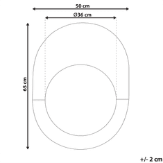 Beliani Stensko ogledalo ovalno 65 x 50 cm roza zlato / beli marmor RETY