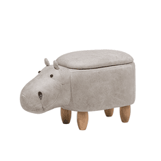 Beliani Svetlo siv stolček Hippo HIPPO
