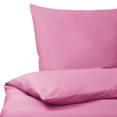 Beliani Bombažna posteljnina 135 x 200 cm roza HARMONRIDGE
