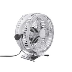 Beliani Namizni ventilator 24 cm srebrn RIBBLE