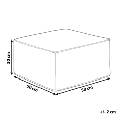 Beliani Puf 50 x 30 cm bež MUKKI