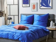 Beliani Bombažna posteljnina 135 x 200 cm modra HARMONRIDGE