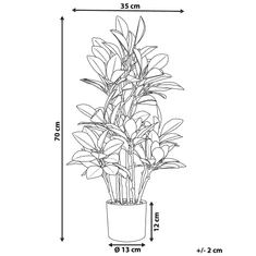 Beliani Umetna rastlina v loncu 70 cm MAGNOLIA