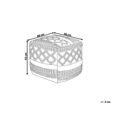 Beliani Pisan puf 42 x 48 cm SAGAR