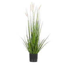 Beliani Umetna rastlina v loncu 87 cm REED PLANT