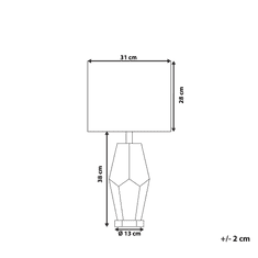 Beliani Namizna svetilka krem 66 cm OXLEY