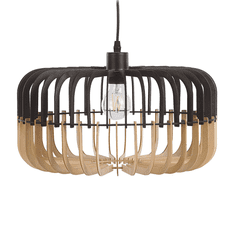 Beliani Stropna svetilka light wood black SOUS