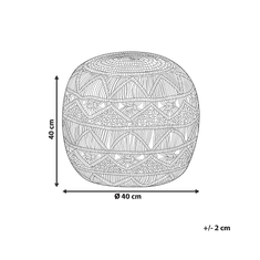 Beliani Modri puf 40 x 40 cm KAYSERI