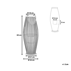 Beliani Lesena svetilka 84 cm TAHITI