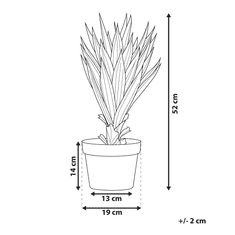 Beliani Umetna rastlina v loncu 52 cm YUCCA